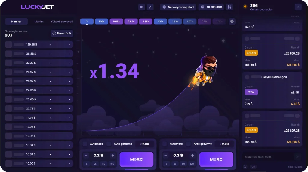 1win-lucky-jet-oyun-interfeysi